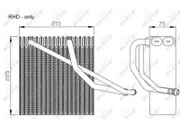 Evaporator, air conditioning EASY FIT 36106 NRF