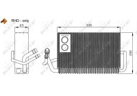 Evaporator, air conditioning EASY FIT 36117 NRF