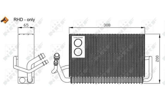 Evaporator, air conditioning EASY FIT 36117 NRF, Image 4