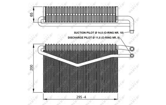 Evaporator, air conditioning EASY FIT 36152 NRF