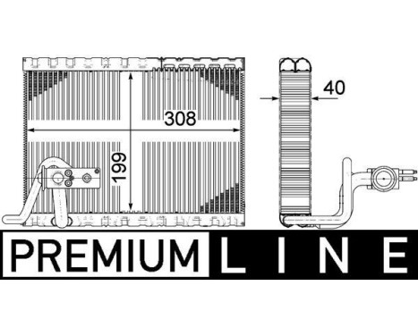 Evaporator, air conditioning PREMIUM LINE