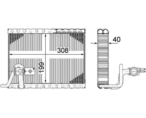 Evaporator, air conditioning PREMIUM LINE, Image 2
