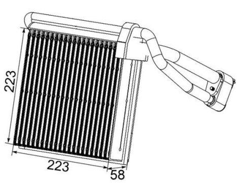 Evaporator, air conditioning PREMIUM LINE, Image 2