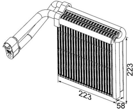 Evaporator, air conditioning PREMIUM LINE, Image 3
