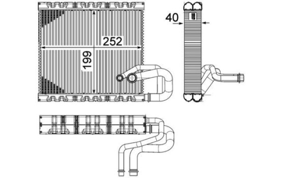 Evaporator, air conditioning PREMIUM LINE