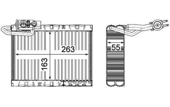 Evaporator, air conditioning PREMIUM LINE