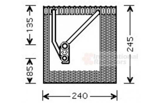Evaporator, air conditioning