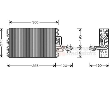 Evaporator, air conditioning, Image 2