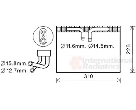 Evaporator, air conditioning