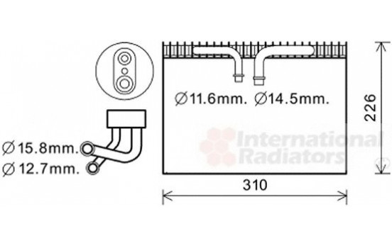 Evaporator, air conditioning