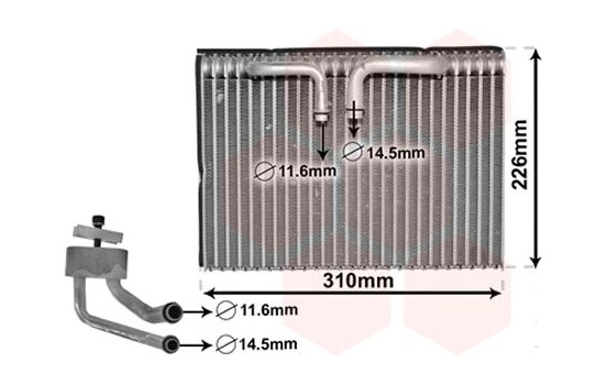 Evaporator, air conditioning