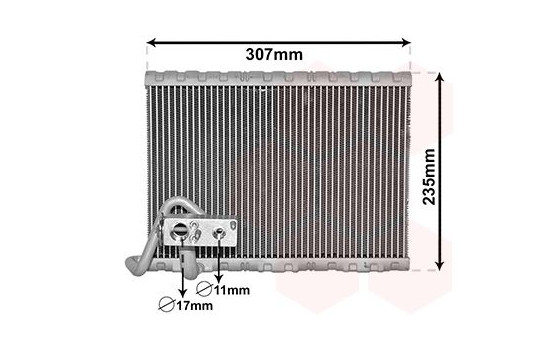 Evaporator, air conditioning