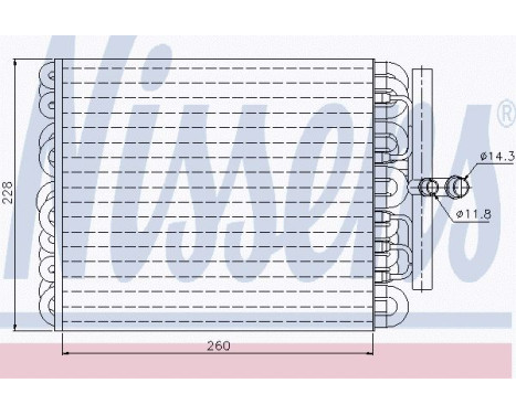 Evaporator, air conditioning