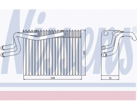Evaporator, air conditioning