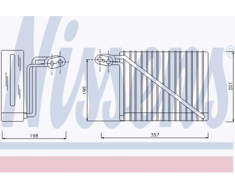 Evaporator, air conditioning