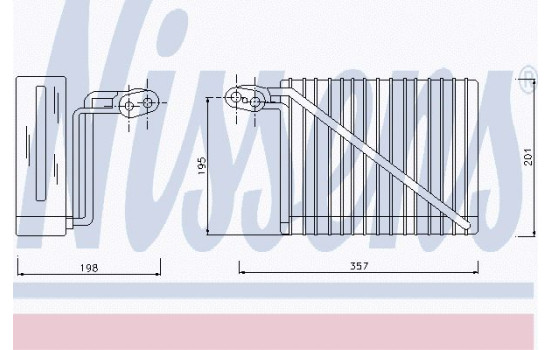 Evaporator, air conditioning