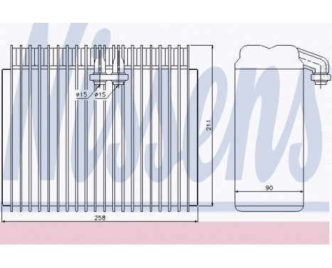 Evaporator, air conditioning