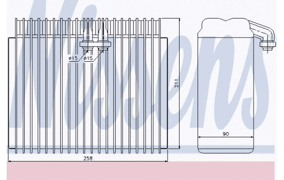Evaporator, air conditioning