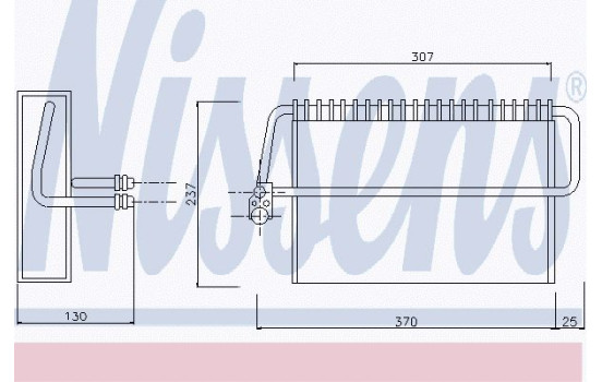 Evaporator, air conditioning