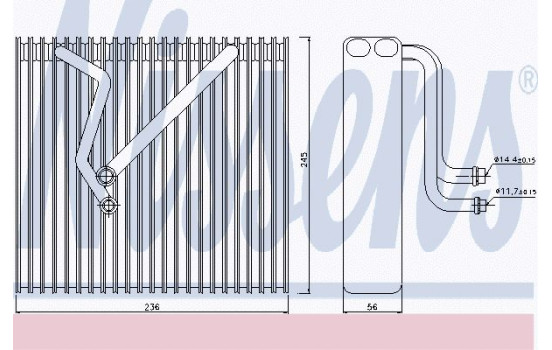 Evaporator, air conditioning