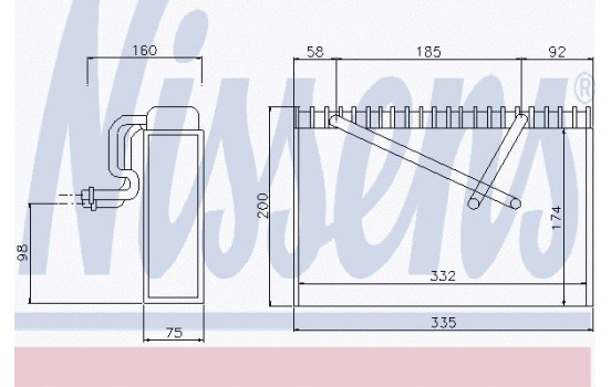Evaporator, air conditioning
