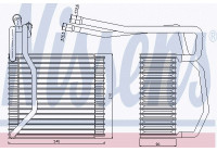 Evaporator, air conditioning