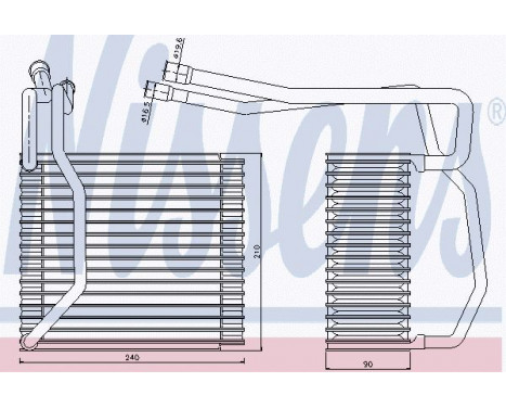 Evaporator, air conditioning