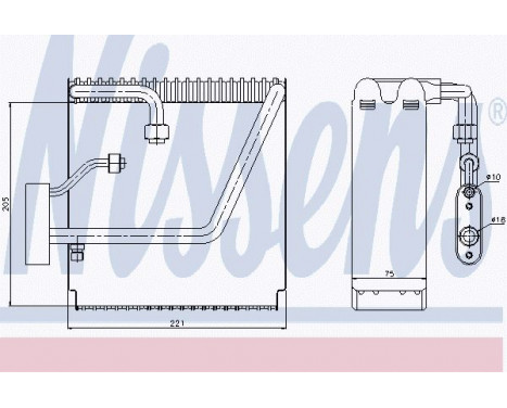 Evaporator, air conditioning