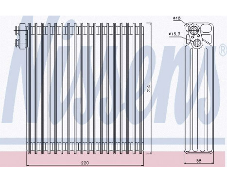 Evaporator, air conditioning