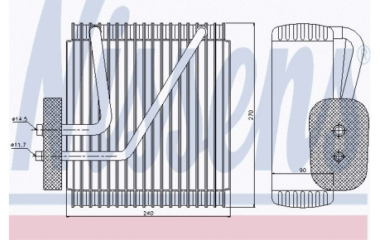 Evaporator, air conditioning