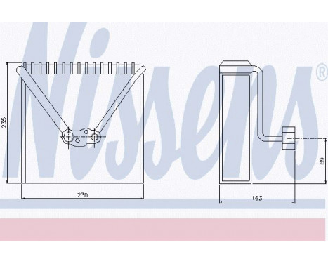 Evaporator, air conditioning