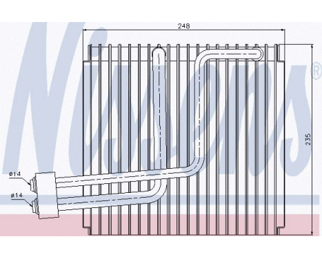 Evaporator, air conditioning