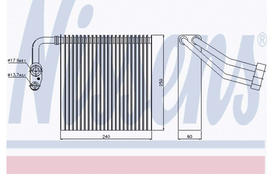 Evaporator, air conditioning