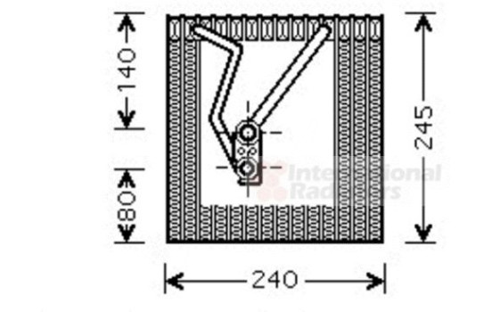 Evaporator, air conditioning