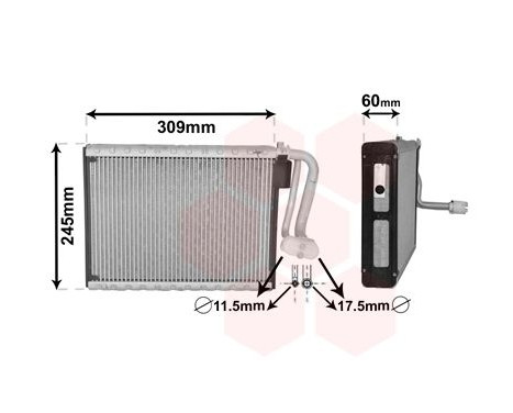 Evaporator, air conditioning