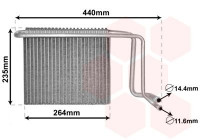 Evaporator, air conditioning