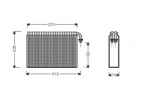 Evaporator, air conditioning
