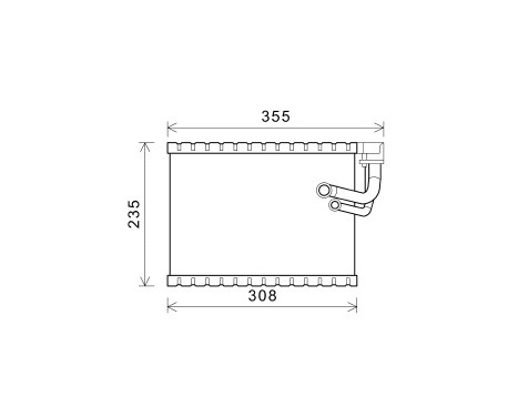 Evaporator, air conditioning