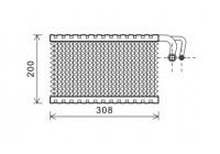 Evaporator, air conditioning