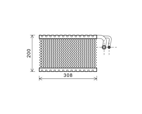Evaporator, air conditioning