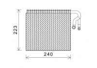 Evaporator, air conditioning