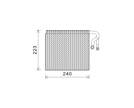 Evaporator, air conditioning