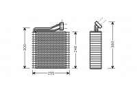 Evaporator, air conditioning
