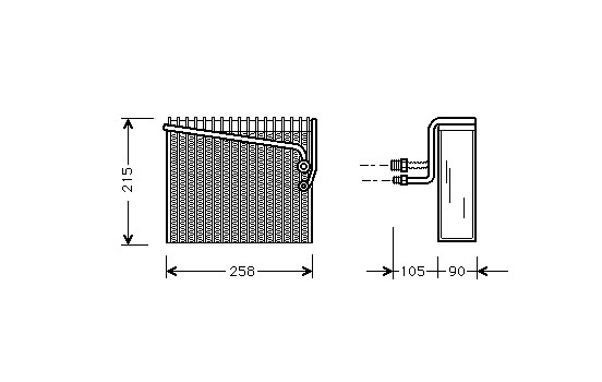 Evaporator, air conditioning
