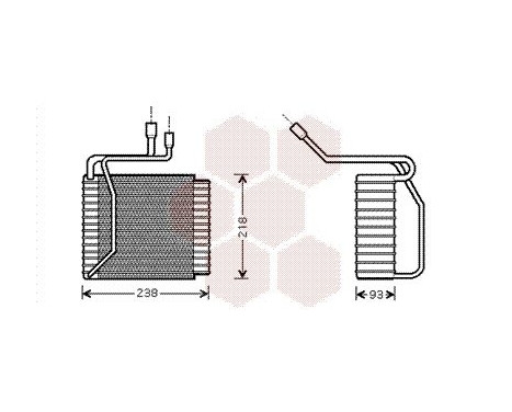 Evaporator, air conditioning, Image 2