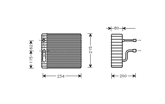 Evaporator, air conditioning