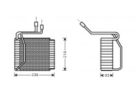 Evaporator, air conditioning