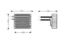 Evaporator, air conditioning
