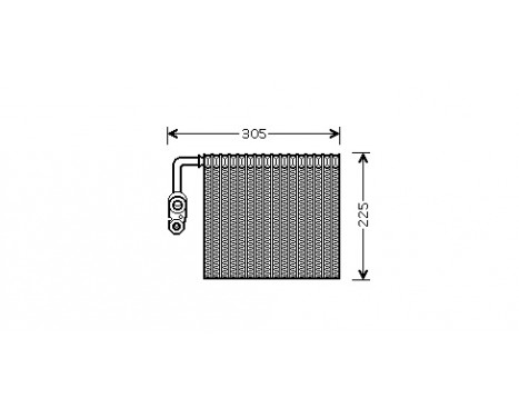Evaporator, air conditioning