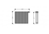 Evaporator, air conditioning